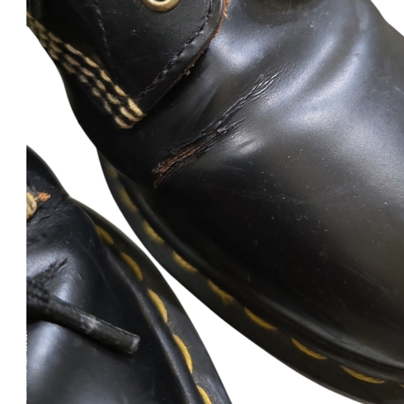 Dr. Martens 101 Vintage Smooth Leather 6-eye Ankle Boots Men's 9 - Picture 5 of 9